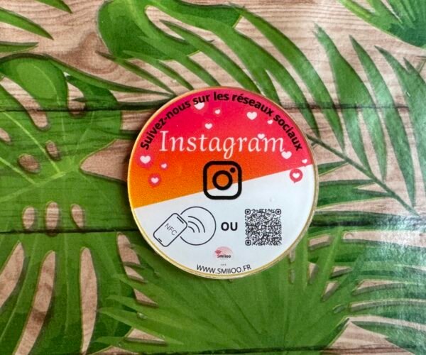 Plexiglas rode de 5 cm Instagram – Image 3
