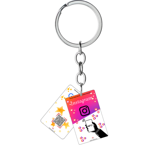Porte-clé Duo Google et Instagram