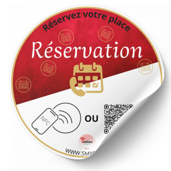 Autocollant Réservation