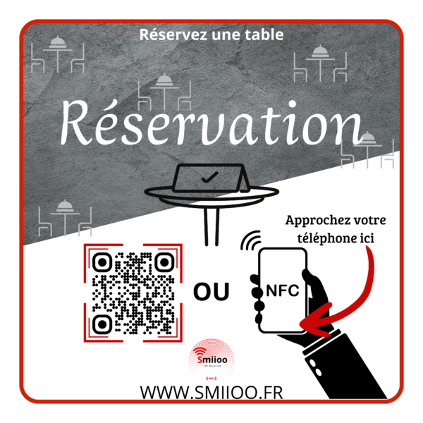 Plexiglas carré de 10 cm Réserver une table