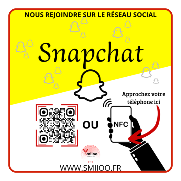 Plexiglas carré de 10 cm Snapchat