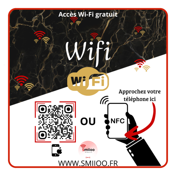 Plexiglas carré de 10 cm Wifi