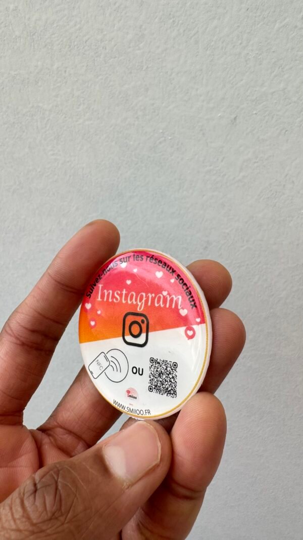 Epoxy 3d rode de 5 cm Instagram – Image 2